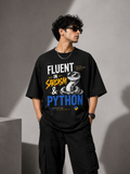 Fluent in sarcasm & python Oversized T-Shirt