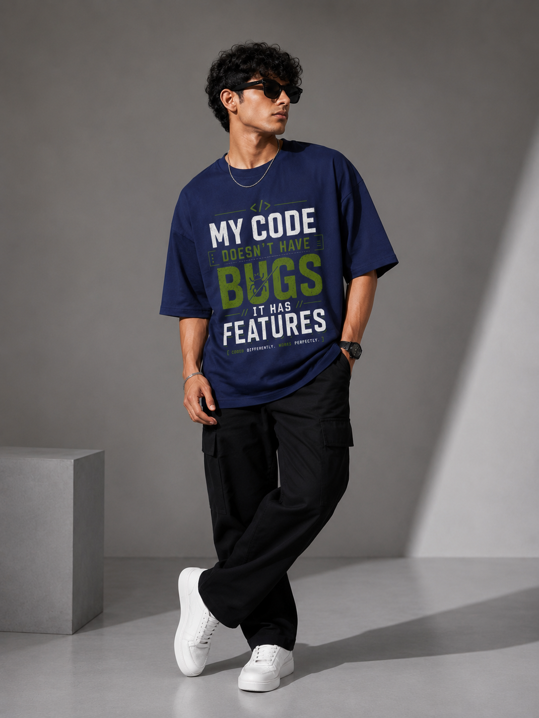 My Code Doesn't Have Bugs Oversized T-Shirt