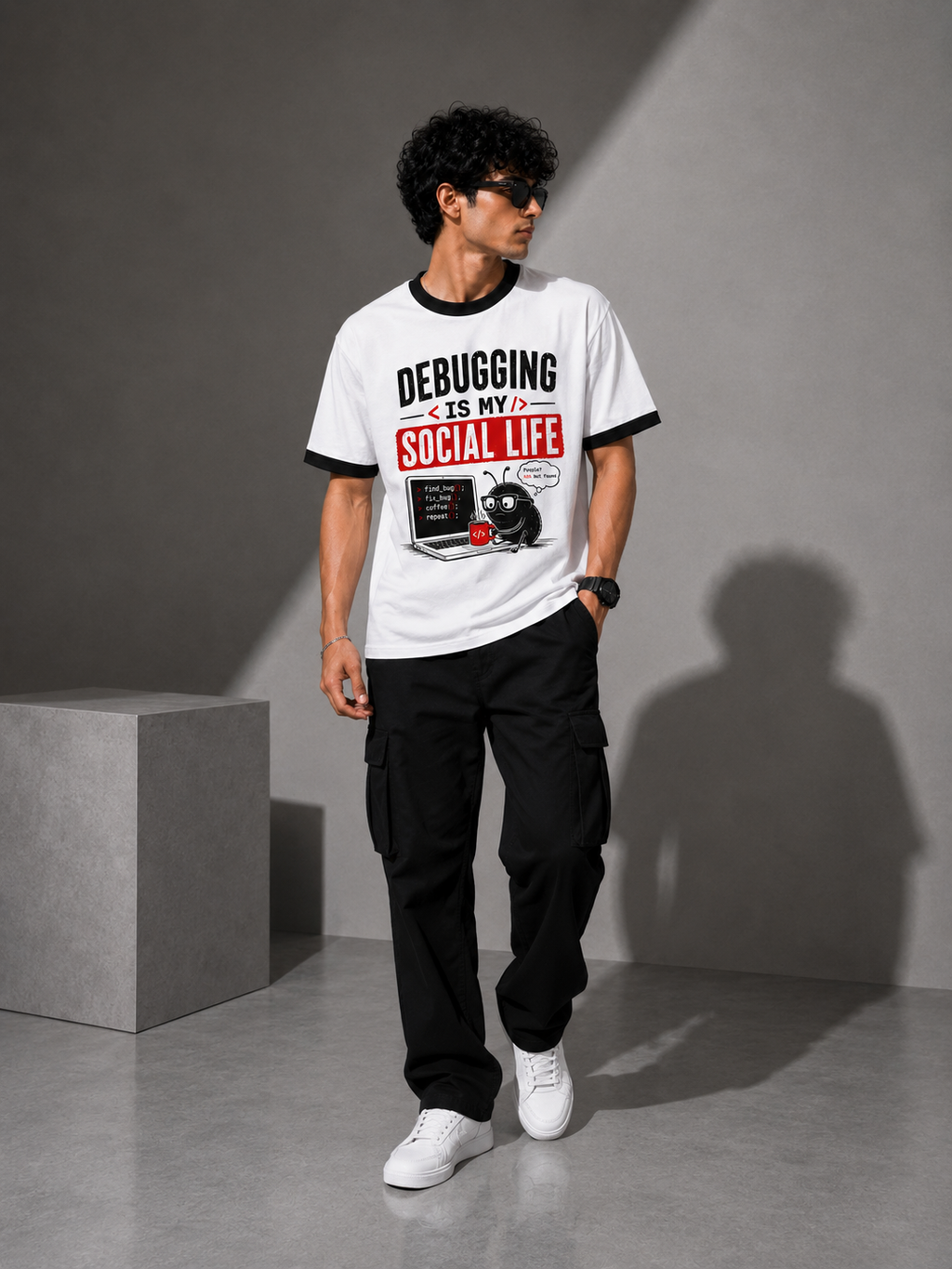 Debugging is my social life Ringer T-Shirt