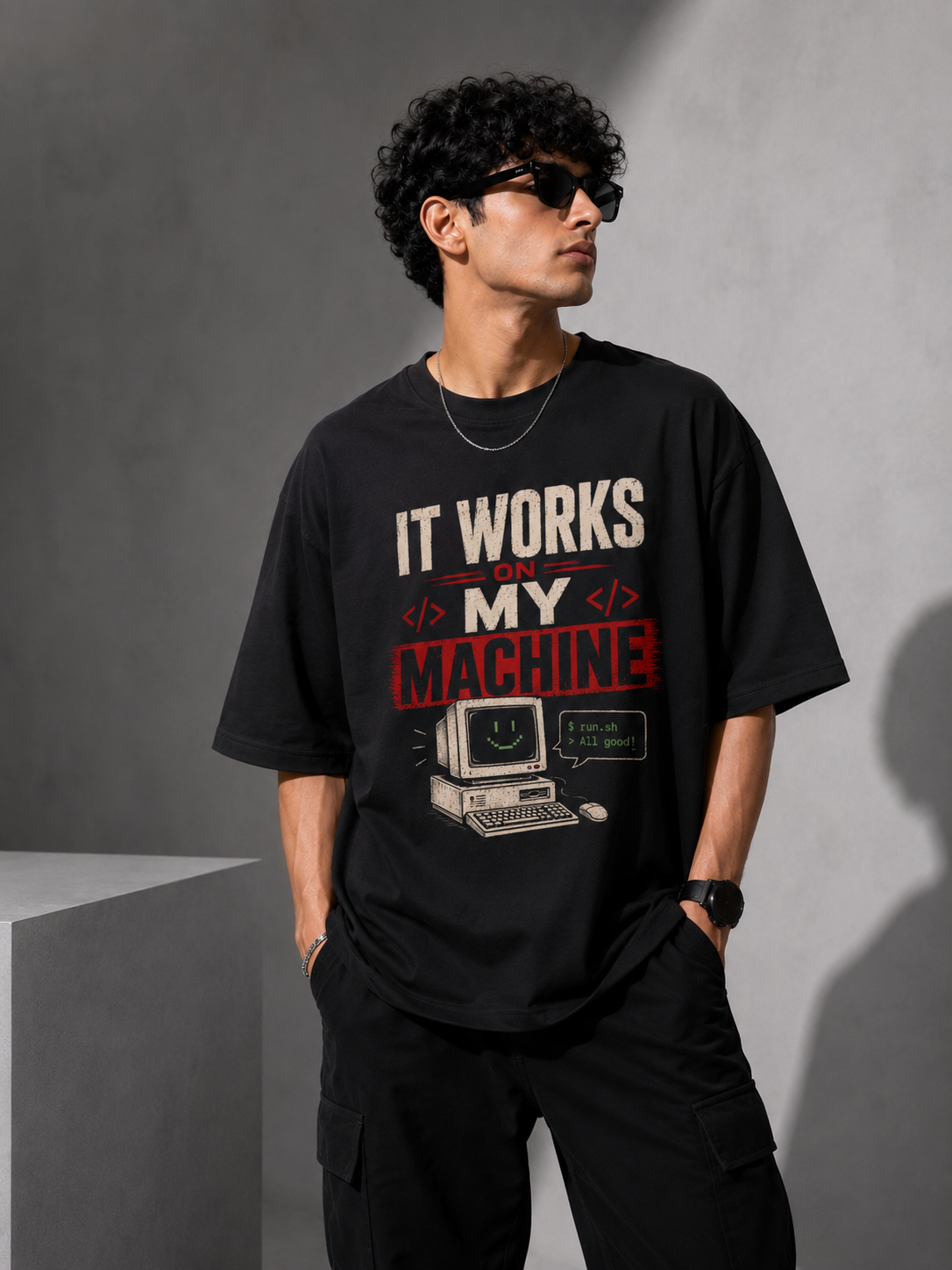 It works on my machine Oversized T-Shirt