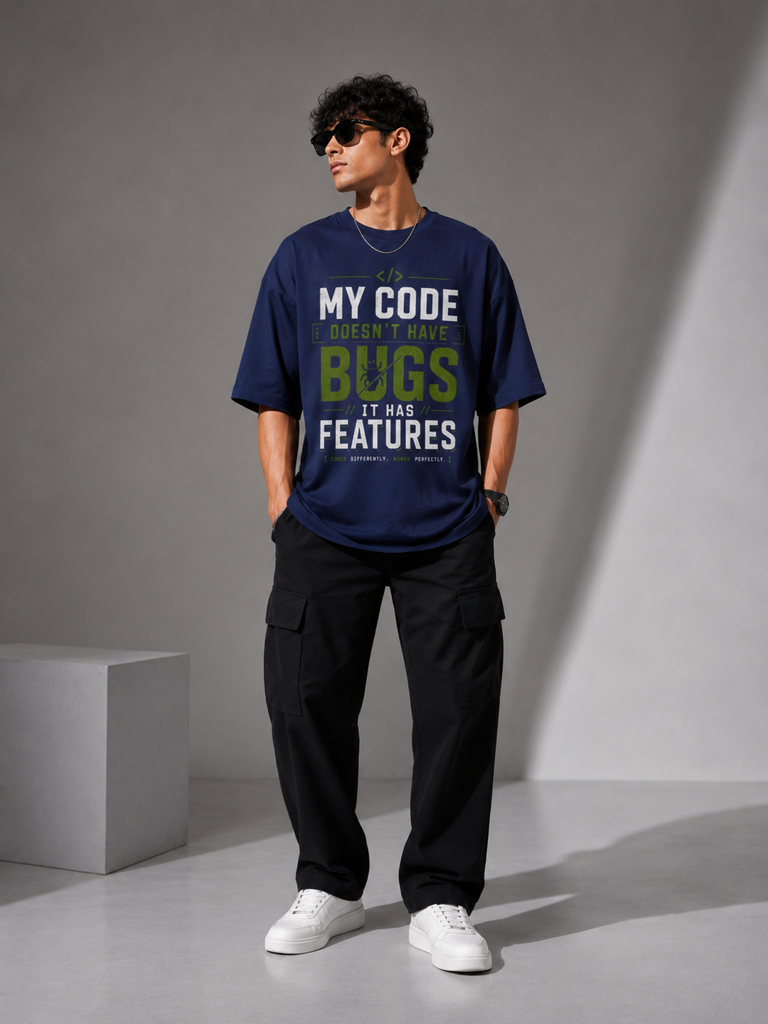 My Code Doesn't Have Bugs Oversized T-Shirt