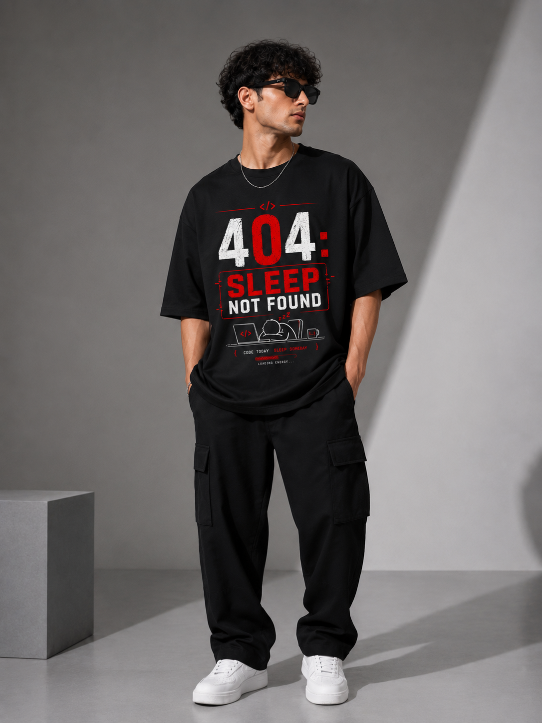 404: Sleep Not Found Oversized T-Shirt