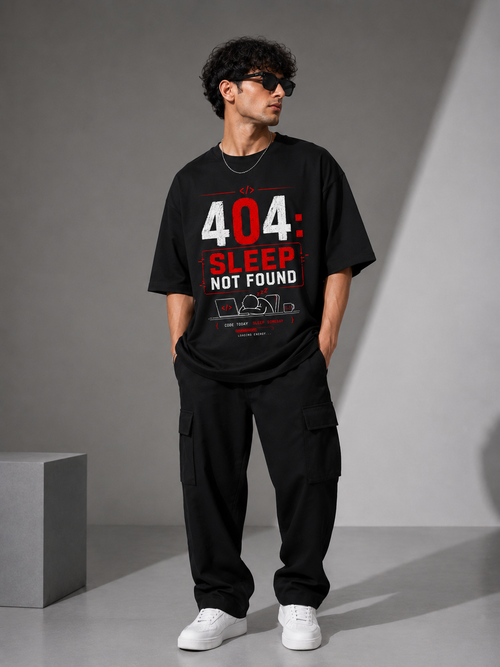 404: Sleep Not Found Oversized T-Shirt