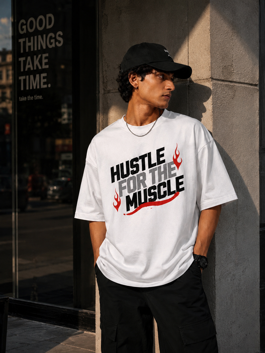 Hustle for the Muscle Oversized T-Shirt
