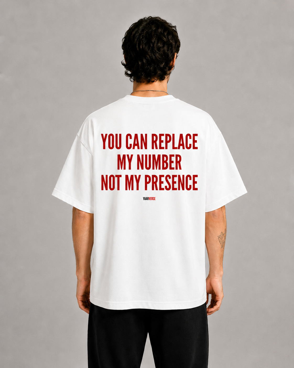 You Can Replace My Number Not My Presesnce Oversized T-Shirt