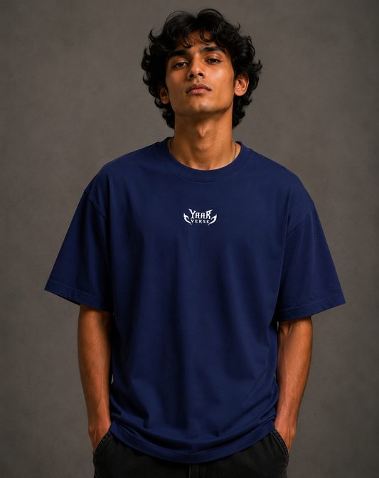 Royal Blue Oversized Basic T-Shirt
