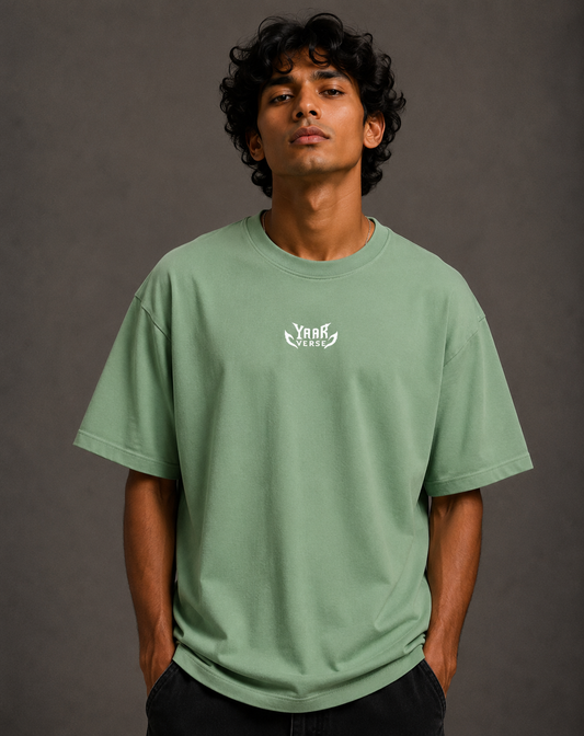 Olive Green Oversized Basic T-shirt