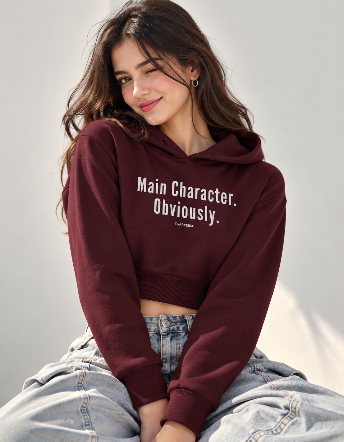 Main Character, Obviously | Cropped Hoodie